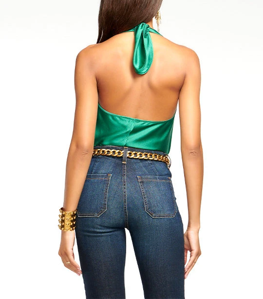 Harriet Halter Tank Top Jewel Green - Image 2