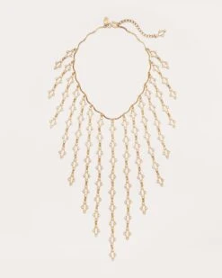 Clarion Crystal Waterfall Necklace