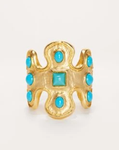 Pharoah Embellished Cuff Bracelet