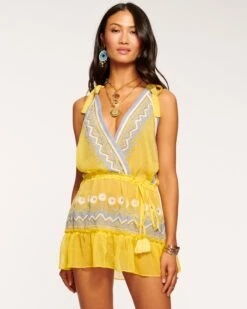 Cheri Embellished Coverup Dress