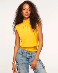 Emma High Neck Tank Top