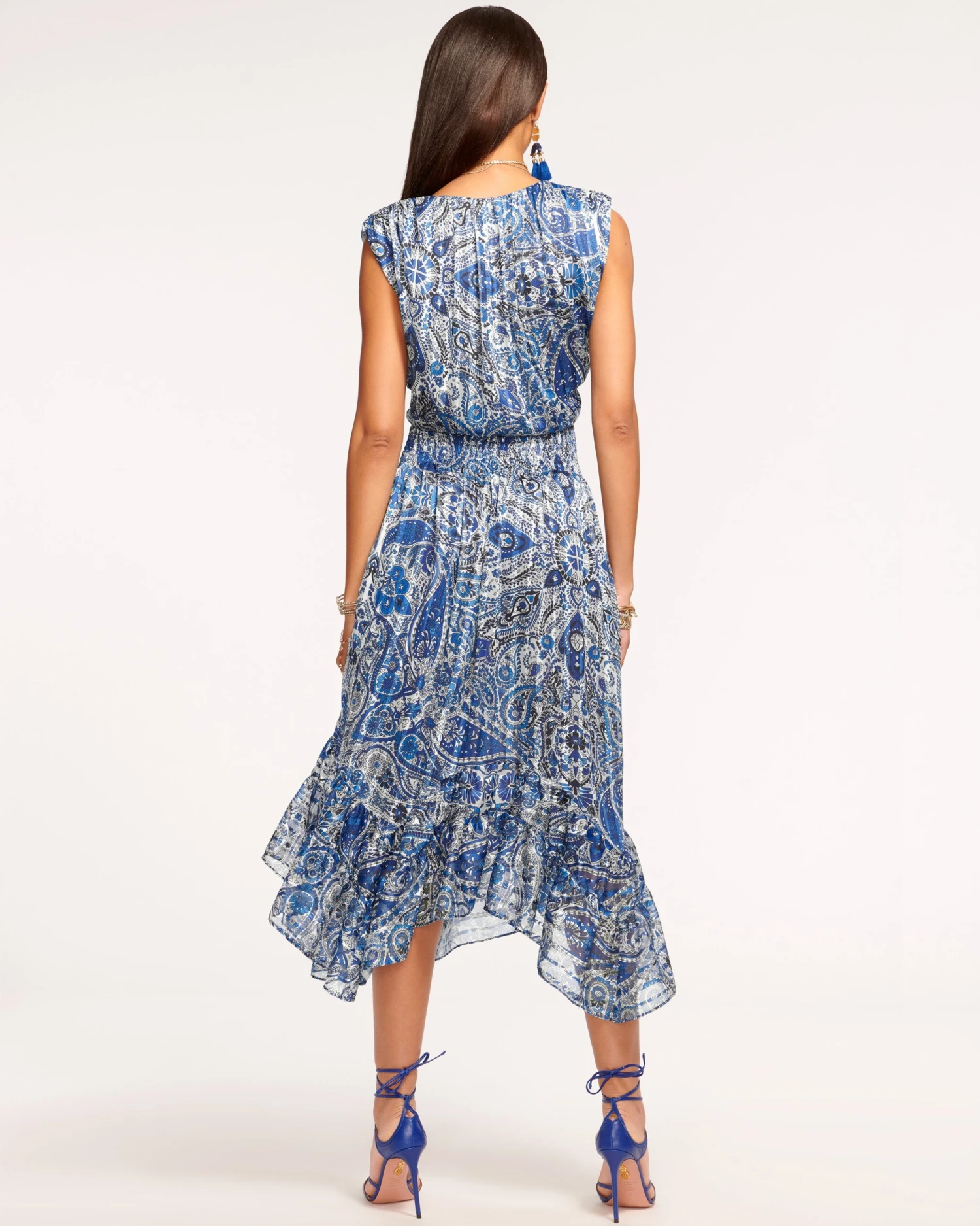Lucy Smocked Midi Dress - Image 4