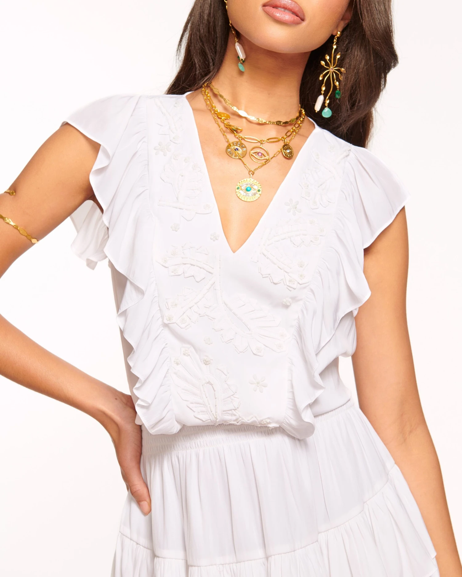 Ari Ruffle Mini Dress - Image 3