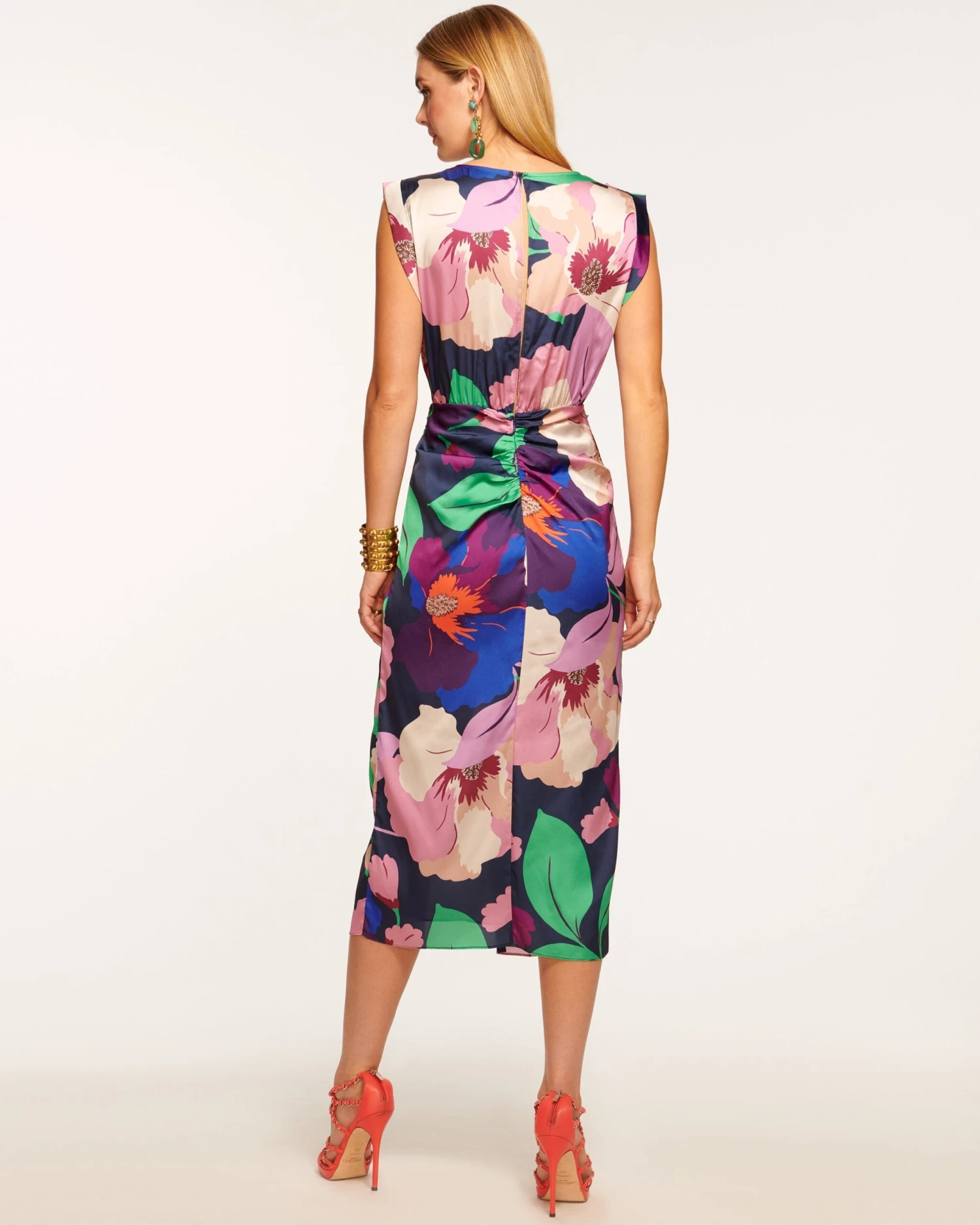 Morgan V-Neck Midi Dress - Image 7