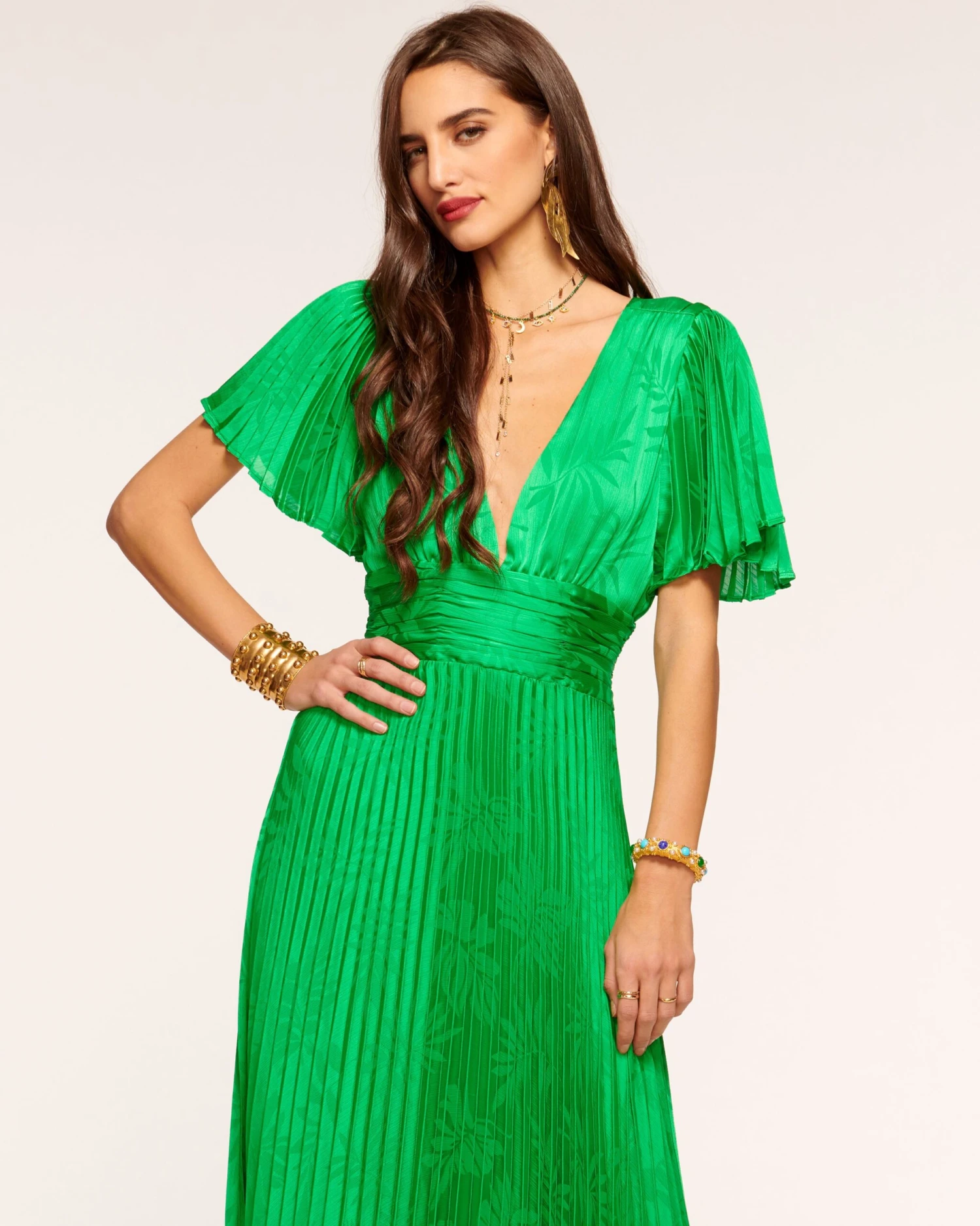 Larissa Pleated Maxi Dress - Image 2