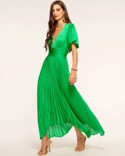 Larissa Pleated Maxi Dress