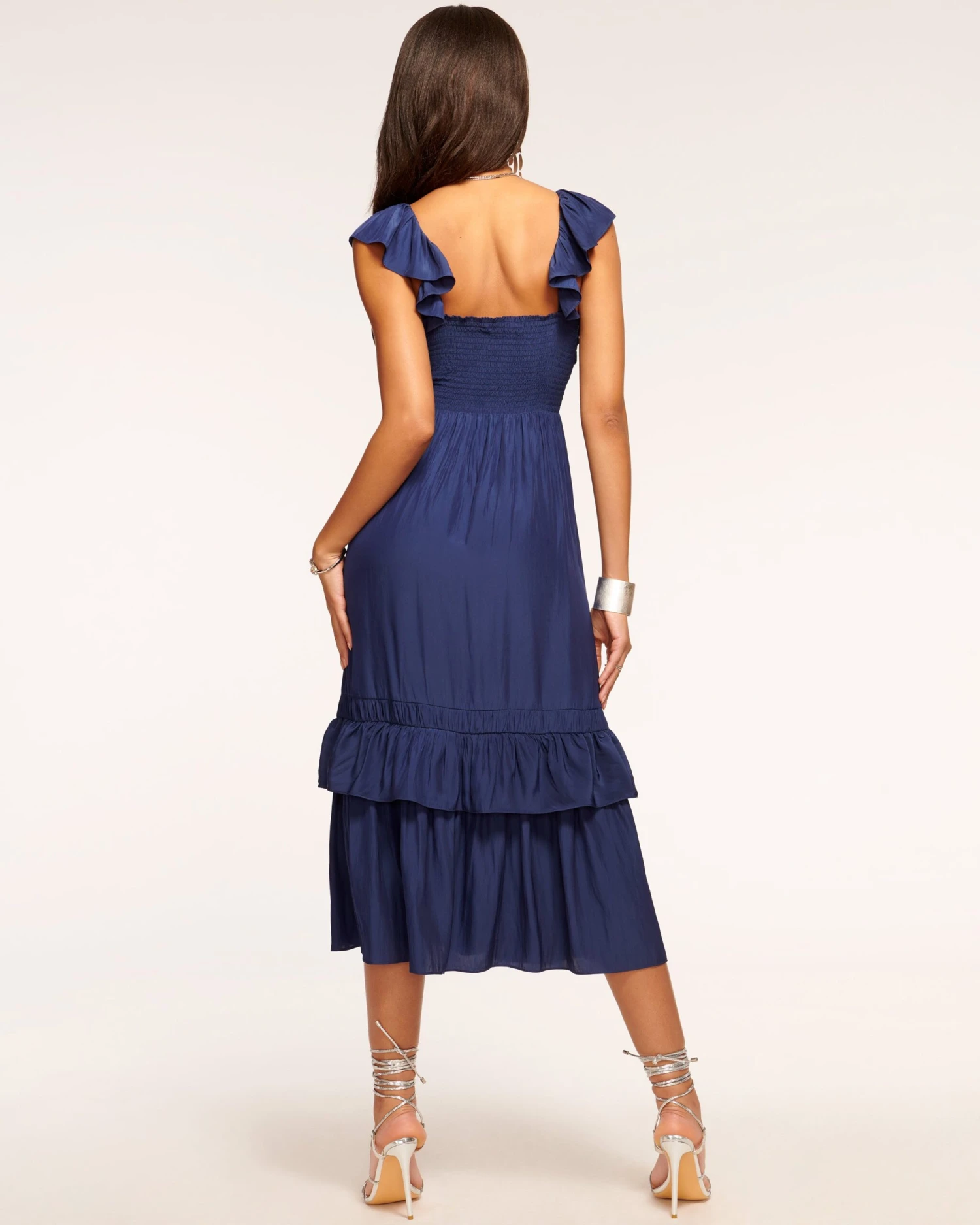 Nelly Ruched Midi Dress - Image 4