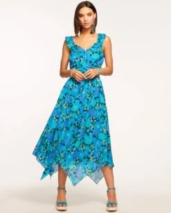 Greta Ruffle Midi Dress
