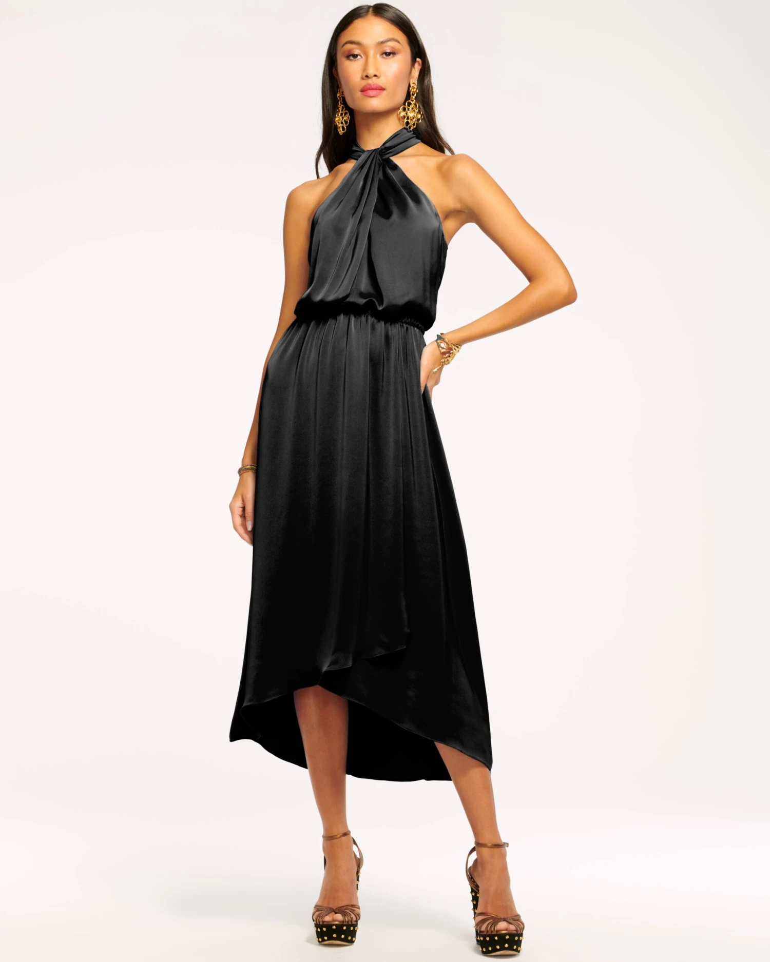 Dakota Halter Midi Dress - Image 2