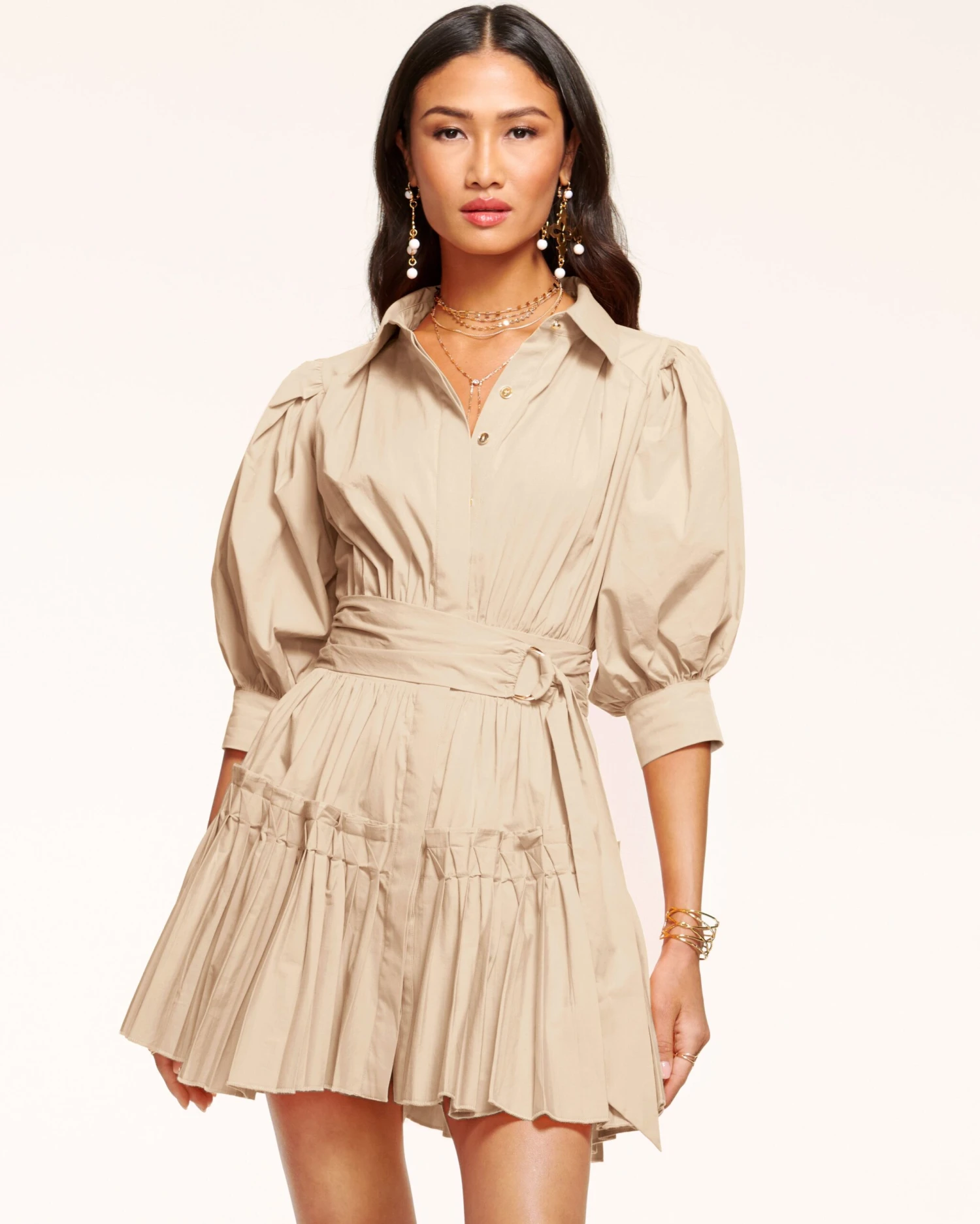 Dash Button Down Mini Dress - Image 14