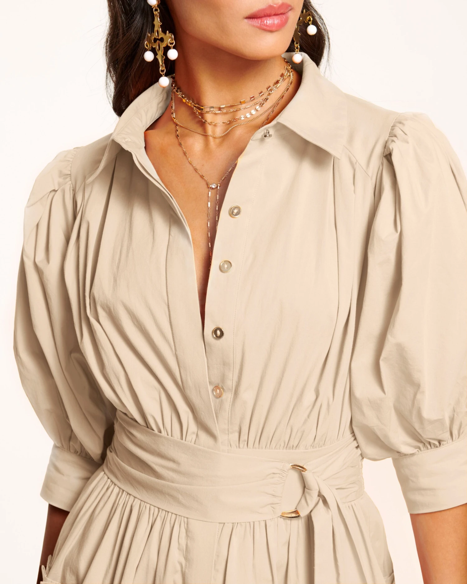 Dash Button Down Mini Dress - Image 11