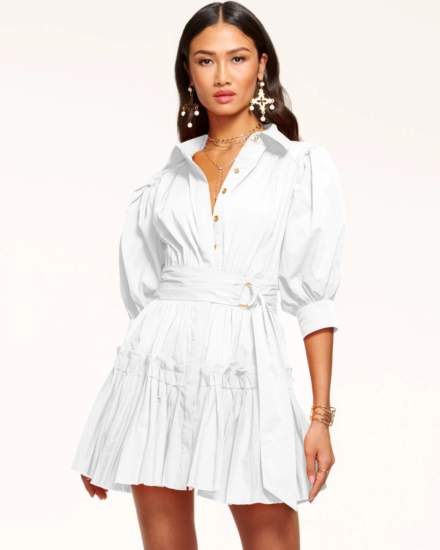 Dash Button Down Mini Dress - Image 13