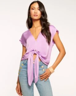 Hazel Front Tie Top