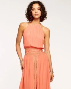 Santino High Neck Midi Dress