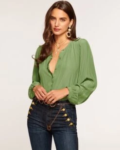 Maria Button Down Top